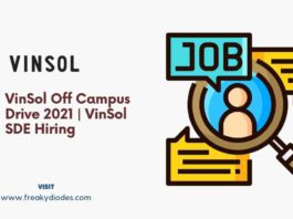 Vinsol Off Campus Drive 2021, Vinsol Recruitment Drive 2022 batch, Vinsol 2021 batch hiring, Latest off campus drive for 2021 batch