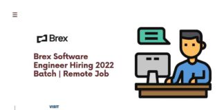 ware Engineer Hiring, Off Campus Drives for 2022 Batch, Brex Careers, Brex Remote jobs, Work from home jobs, Work from home campus Drives