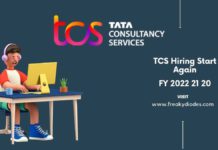 TCS MBA Hiring for Year of Passing 2020, 2021 & 2022