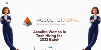 Accolite Women in Tech Hiring for 2022 Batch