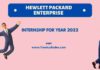 Hewlett Packard Enterprise Internship 2022