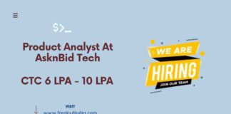 Product Analyst At AsknBid Tech | Product Analyst Hiring for Year 2022