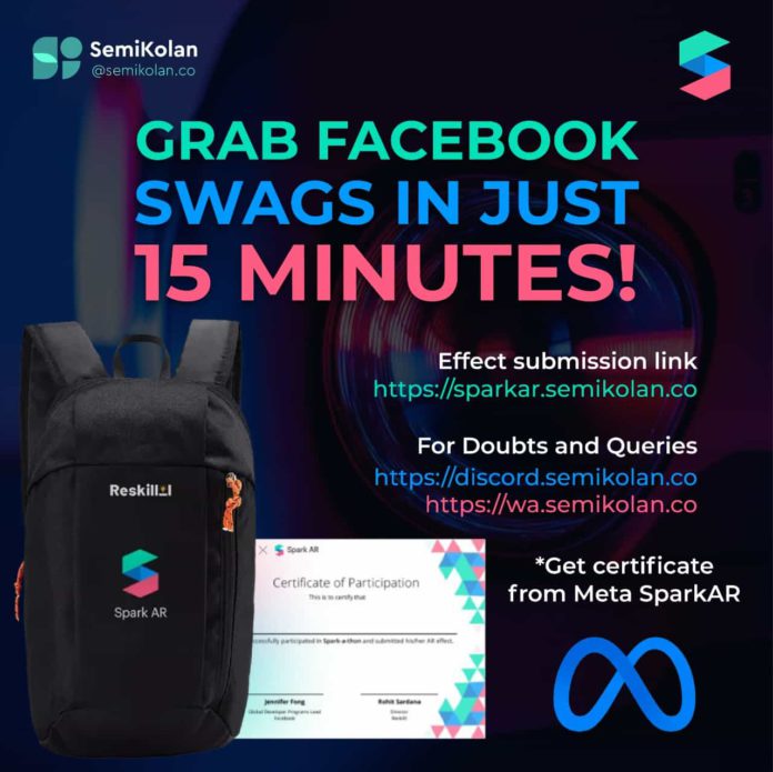 Get Free Backpack in Just 15 Minutes | SparkAR Free Swags | Last Date - 4 Dec 2021