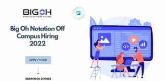 Big Oh Notation Software Engineer Trainee Hiring 2022, Latest Hiring Opportunities, Latest Off Campus Drive For 2022 Batch, Big Oh Notation Careers 2022