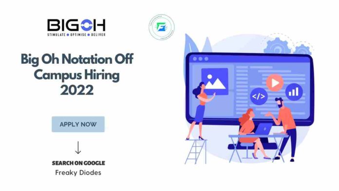 Big Oh Notation Software Engineer Trainee Hiring 2022, Latest Hiring Opportunities, Latest Off Campus Drive For 2022 Batch, Big Oh Notation Careers 2022