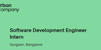 Software Development Engineer Intern At Urban Company(UrbanClab) For 2022 Batch