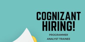 Cognizant GenC Recruitment 2022 | Cognizant Off Campus drive for 20/21/22