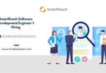 SmartReach Software Development Engineer Hiring 2023/22 Batch, Smart Reach Off Campus Hiring 2023 Batch, Latest Off Campus Drives For 2023 Batch, SmartReach Careers For Freshers 2023