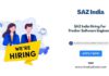 SAZ India Fresher Software Engineer Hiring 2023 Batch, SAZ India Off campus hiring drive 2023, Latest Off Campus Hiring Drive For 2023 Batch, SAZ India Careers For Freshers 2023/22