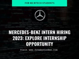 Mercedes Benz Intern Hiring 2023, Mercedes Internship Drive 2023, Latest Internship Drives 2023, Mercedes Careers For Freshers 2023
