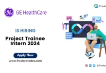 GE Healthcare Internship 2024, GE Healthcare project trainee hiring 2024, GE Healthcare Internship drive 2024, GE Healthcare Careers For Freshers 2024, Latest Off Campus Drive 2024
